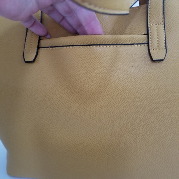 LONDON FOG YELLOW JOSEPHINE TOTE - Picture 7 of 10